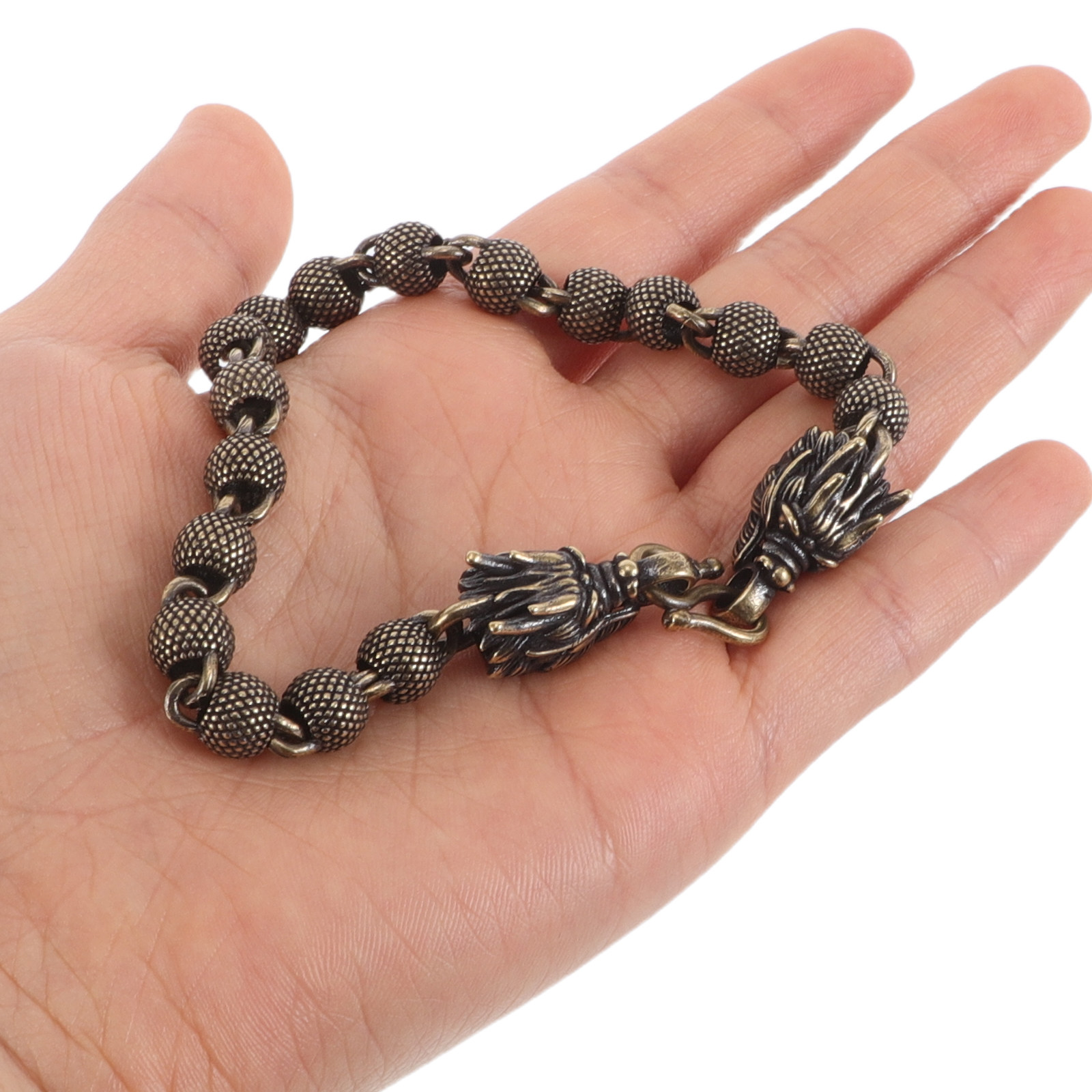 Men'S Formal Wear Jewelry - Copper Dragon Head Bracelet Vintage Handmade