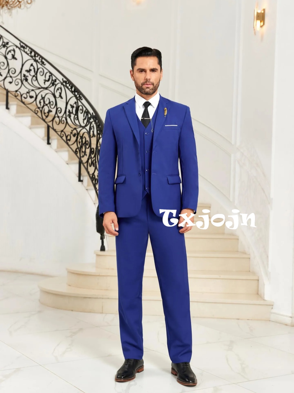 Men Formal Wear Blue - New Blue Men's Slim Fit Suits