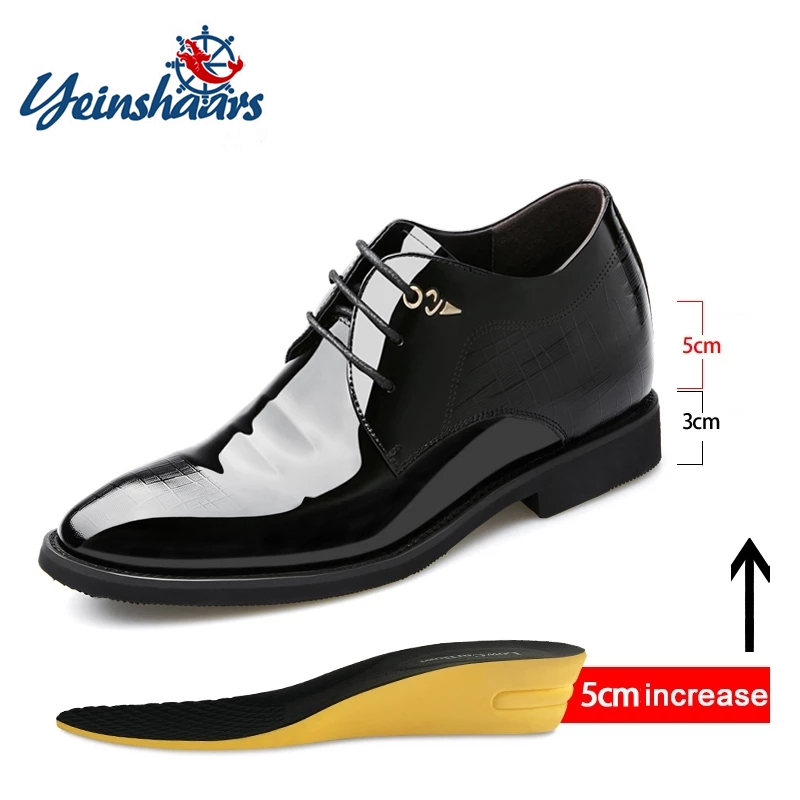3/6/8 Cm Thang Máy Giày Nam Đầ - đánh giá và giá Young Men Formal Wear