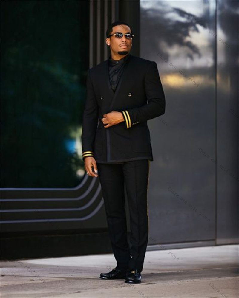 Black Men Suit Set 2 Piece Bla - đánh giá và giá Formal Wear For Men Yellow