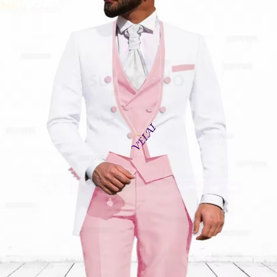 Customized Sky Blue 3-Piece Su - đánh giá và giá Men Formal Wear Jacket