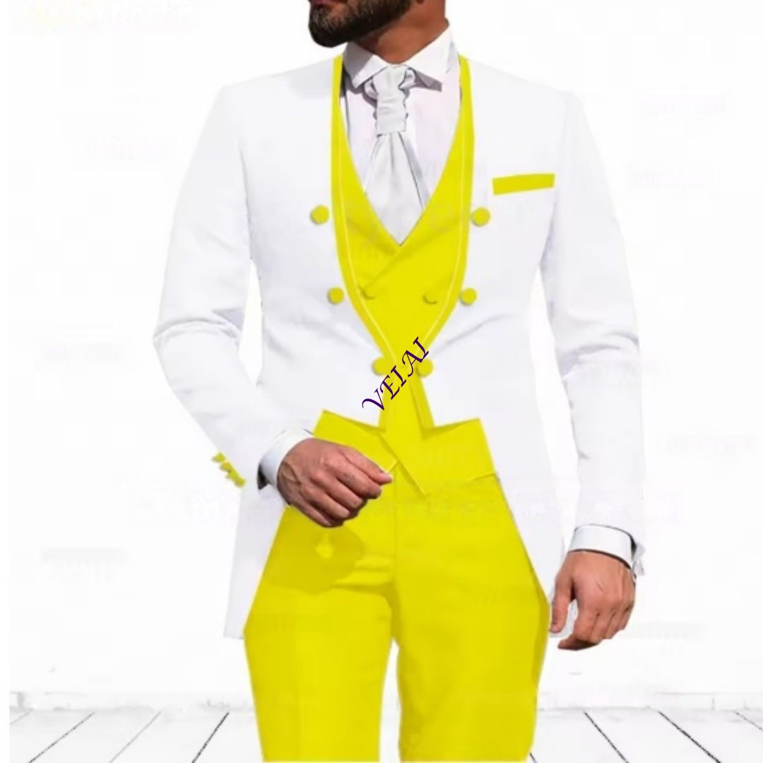 Customized Sky Blue 3-Piece Su - đánh giá và giá Men Formal Wear Jacket