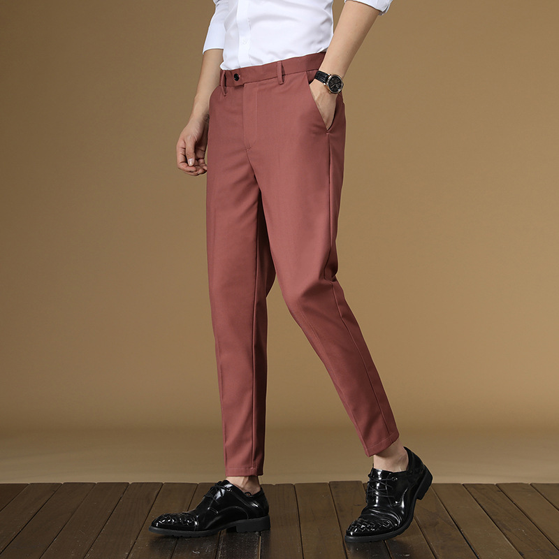 Bộ Đồ Mùa Hè Quần Áo Đỏ Quần K - đánh giá và giá Men Formal Wear Office