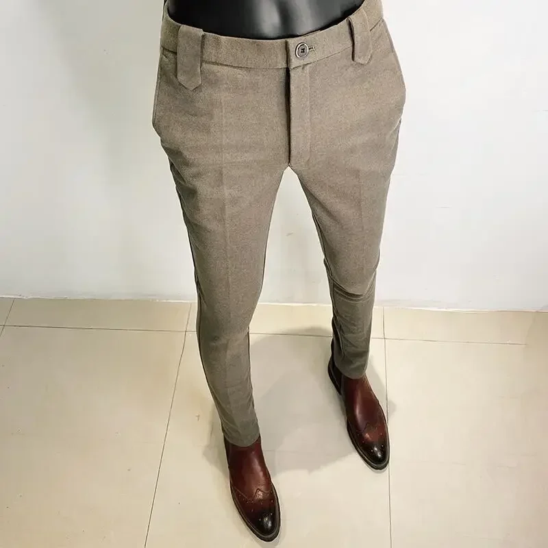 Autumn Winter Thickened Woolen - đánh giá và giá Men'S Formal Wear In Winter