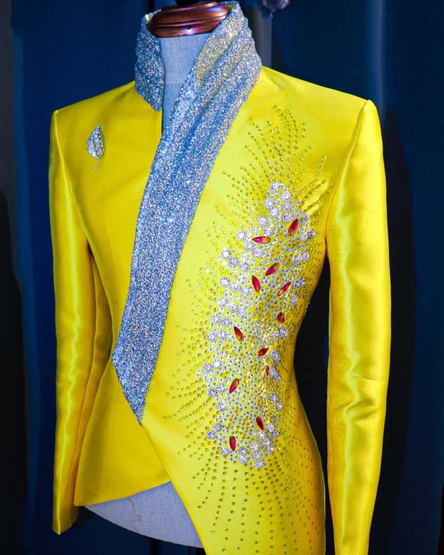 Fashion Yellow Wedding Tuxedos - đánh giá và giá Formal Wear For Men Yellow
