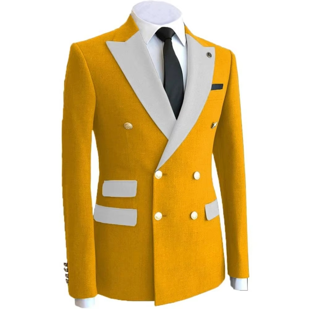 Yellow Business Groom Wear Hom - đánh giá và giá Formal Wear For Men Yellow