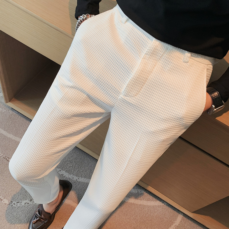 2022 Thu Mới Bánh Co Giãn Eo K - đánh giá và giá Young Men Formal Wear