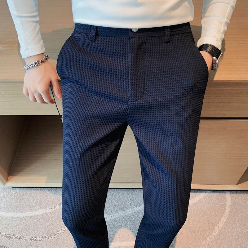 2022 Thu Mới Bánh Co Giãn Eo K - đánh giá và giá Young Men Formal Wear