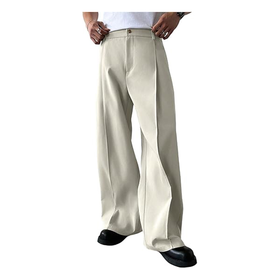 Men's Solid Color Straight Leg - đánh giá và giá Young Men Formal Wear