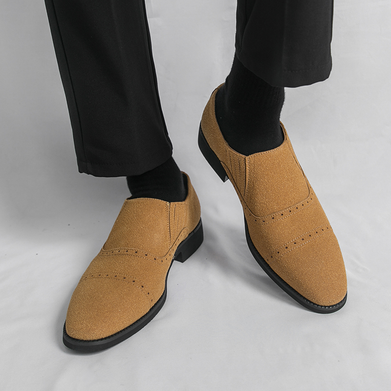 Retro Men Loafers Black Yellow - đánh giá và giá Formal Wear For Men Yellow