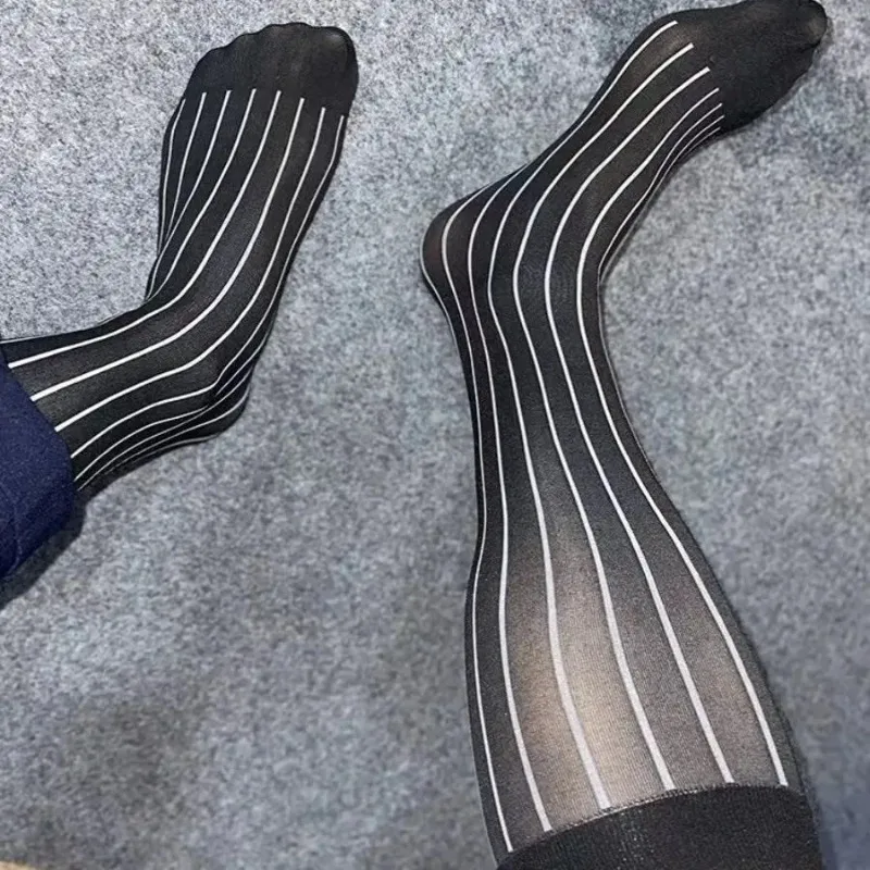 Men Striped Socks Man Ultra Th - đánh giá và giá Young Men Formal Wear