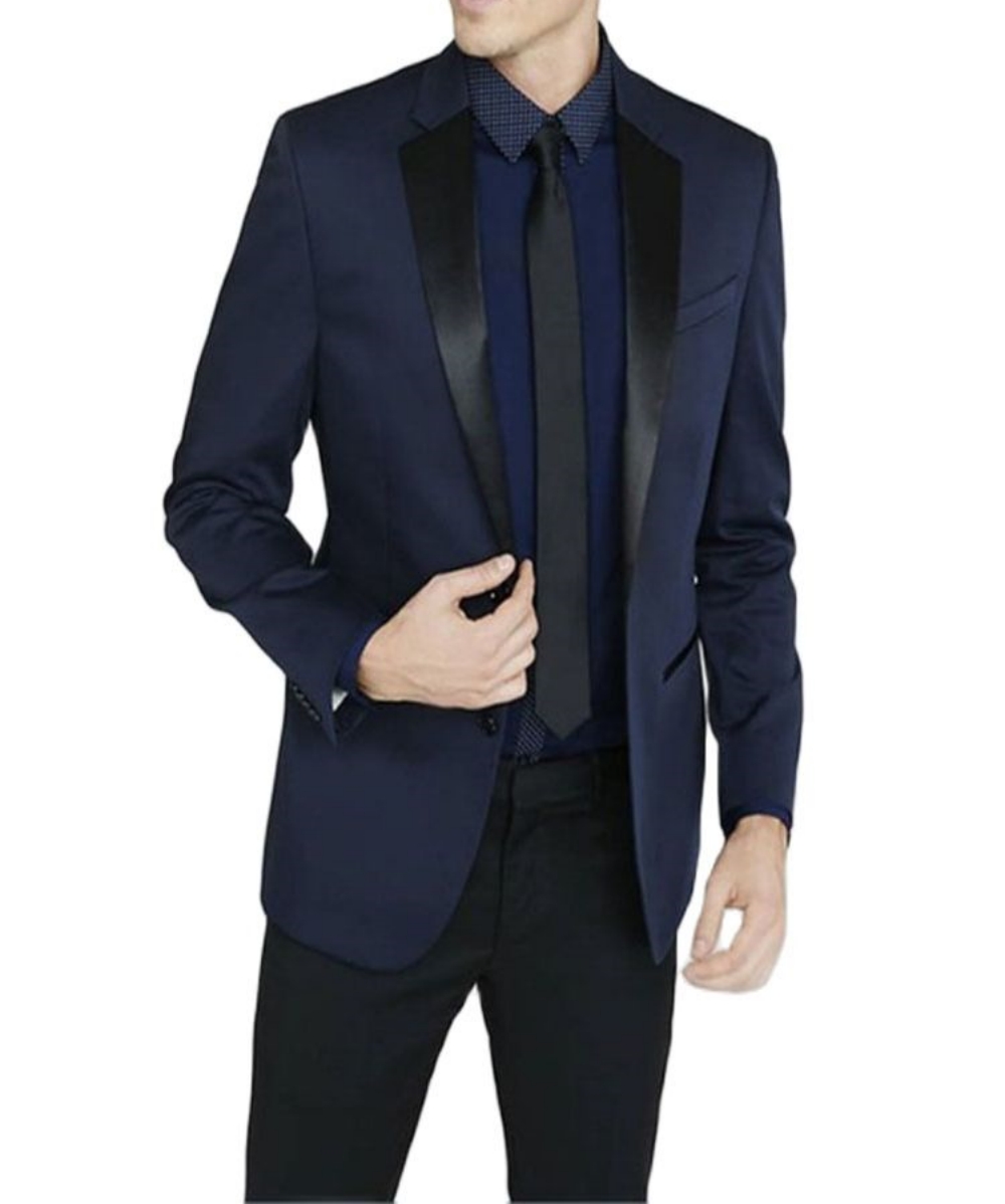 Newest Groomsmen Notch Black L - đánh giá và giá Men Formal Wear Blue