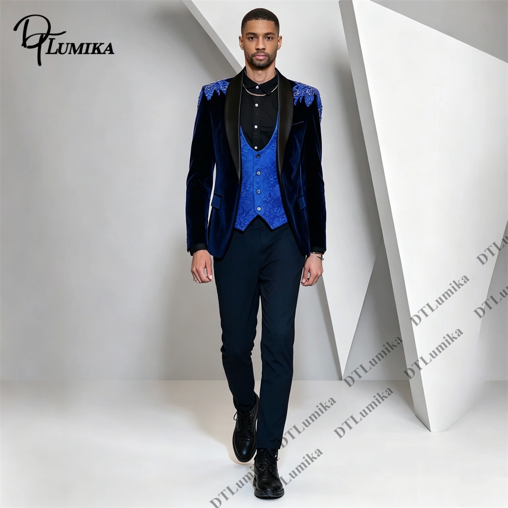 Peagent Men 3 Piece Velvet Sui - đánh giá và giá Men Formal Wear Office