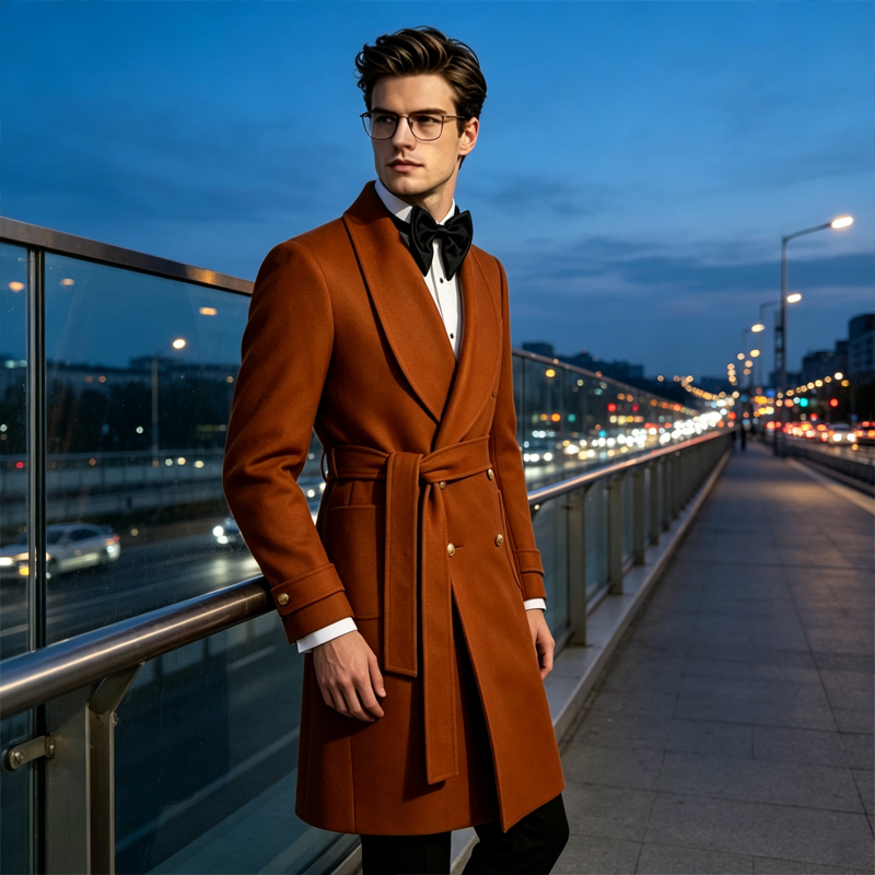Luxury Men Wool Blend Overcoat - đánh giá và giá Men'S Formal Wear In Winter
