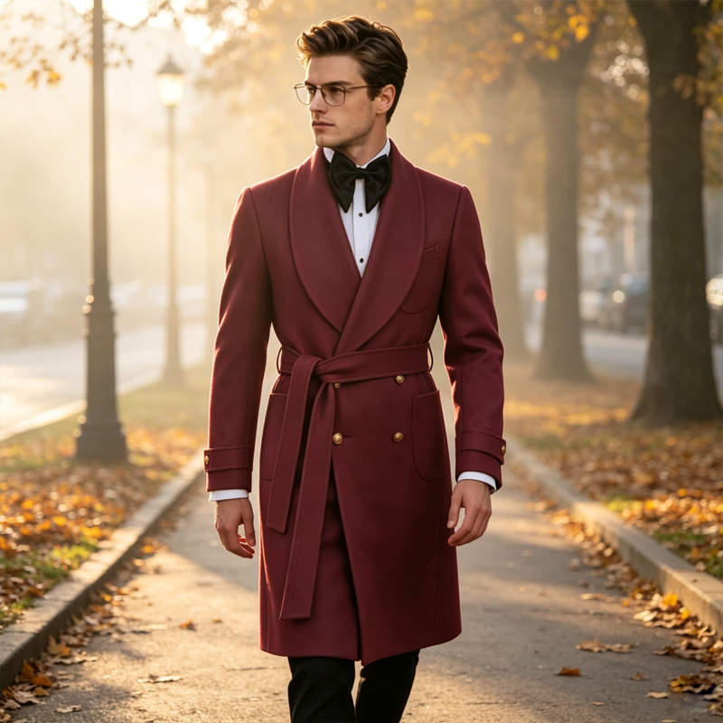 Luxury Men Wool Blend Overcoat - đánh giá và giá Men'S Formal Wear In Winter
